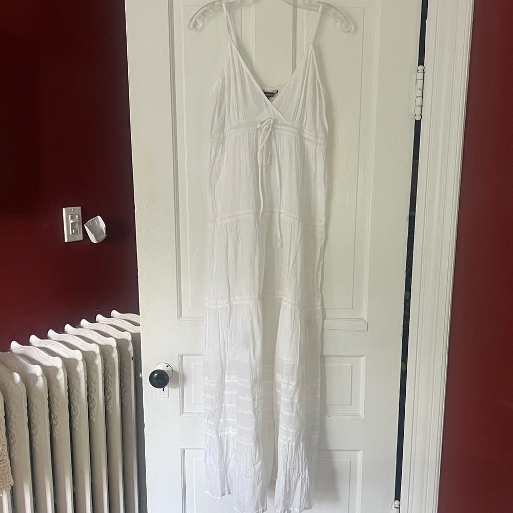 NWT JASMINE White Cotton Summer Dress Size Small